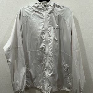 Alphalete Silver Windbreaker Jacket